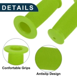 Unique Bargains Bike Handlebar Grips Covers 3.35" Green 1 Pair -Outdoor Sports Series GUEST a87b3f3f f769 459c ba34 5162c83a4ee5