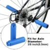 Unique Bargains Universal Aluminum Alloy BMX MTB Bike Bicycle For 3/8" Axles Rear Foot Pegs Footrests 1 Pair