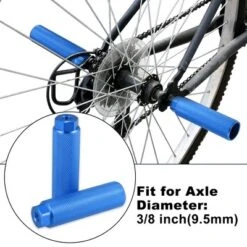 Unique Bargains Universal Aluminum Alloy BMX MTB Bike Bicycle For 3/8" Axles Rear Foot Pegs Footrests 1 Pair