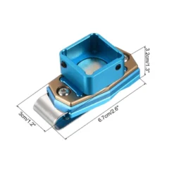 Unique Bargains Aluminum Billiard Magnetic Chalk Holder With Belt Clip