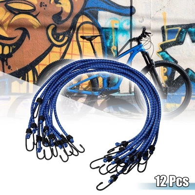 Unique Bargains Bike Elastic Tie Down Straps Hooks Moving Load Securing Cord Straps Blue 12 Pcs 1 Unique Bargains Bike Elastic Tie Down Straps Hooks Moving Load Securing Cord Straps Blue 12 Pcs
