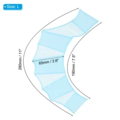 Unique Bargains Resistance Aquatic Webbed Finger Frog Silicone Swimming Fins 3 Pairs