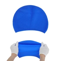 Unique Bargains Silicone Waterproof Embossed Swim Cap 1 Pc -Outdoor Sports Series GUEST aad35db9 1e36 491c ac83 ee8107334fd0