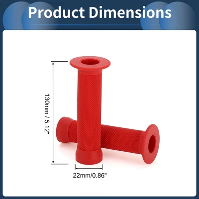 Unique Bargains Bike Handlebar Grips Covers 5.12" Red 1 Pair 2 Unique Bargains Bike Handlebar Grips Covers 5.12" Red 1 Pair - Image 2