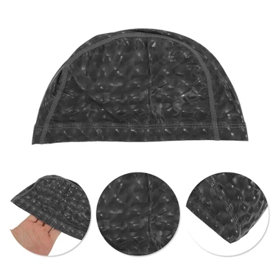 Unique Bargains PU Cube Pattern Swimming Cap 1 Pc 2 Unique Bargains PU Cube Pattern Swimming Cap 1 Pc - Image 2