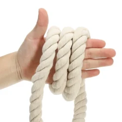 Unique Bargains Natural Twisted Cotton Rope 3 Strand Tug Of War Rope With Sealing Tape -Outdoor Sports Series GUEST ab98d70f 97fb 4fc7 87b0 668a39335646