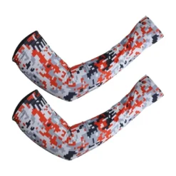 Unique Bargains Basketball Sports Camouflage Cooling Arm Elbow Compression Sleeve Red 1 Pair -Outdoor Sports Series GUEST ad47441b 7210 49c5 b5d5 19c074cffc67