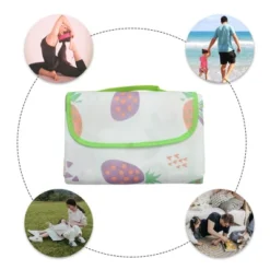 Unique Bargains Picnic Blanket Waterproof Washable Lightweight With Handle Used For Hiking Travel Camping -Outdoor Sports Series GUEST ae4bf9df 17ef 4dba 9915 b9288e4756ff