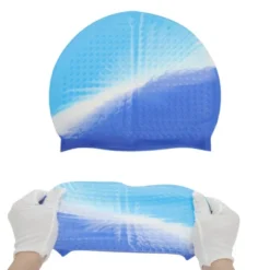 Unique Bargains Silicone Bubbles Texture Swimming Cap 1 Pc -Outdoor Sports Series GUEST ae69506e 85dc 414e acc8 971c246fb799