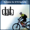 Unique Bargains Cycling Bike Pedal 9/16" Spindle Aluminum Alloy For Road Mountain BMX MTB Bike Black