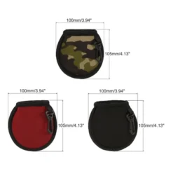 Unique Bargains Pocket Washer Bag With Clip Golf Ball Cleaners 4.13 X 3.94 Inch Red Black Camouflage 3 Pcs