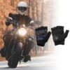 Unique Bargains Motorcycle Cycling Half Finger Gloves 1 Pair