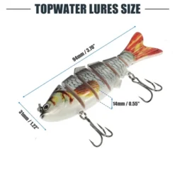 Unique Bargains Fishing Lures Jerk Baits For Bass Fishing Lifelike Freshwater Lures ABS Multicolor 0.05lb 3 Pcs -Outdoor Sports Series GUEST afe4565f 0207 4419 829a 29e35a7baf42