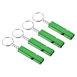 Unique Bargains Aluminum Alloy Camping Hiking Boating Survival Signal Double Tubes Whistles 4 Pcs -Outdoor Sports Series GUEST b0db1f38 95ec 4b9e a6ed 0ff78836d51d