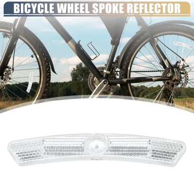 Unique Bargains Bike Reflectors Bike Accessories White 1 Pair 3 Unique Bargains Bike Reflectors Bike Accessories White 1 Pair - Image 3