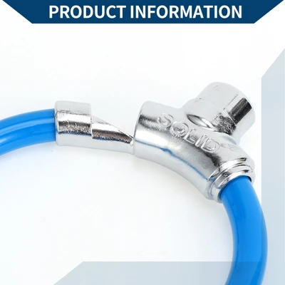 Unique Bargains Bicycle Lock Portable Ring Cable Anti-Theft Bike Lock Mini Ring Lock Blue 2 Unique Bargains Bicycle Lock Portable Ring Cable Anti-Theft Bike Lock Mini Ring Lock Blue - Image 2