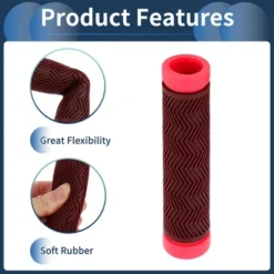 Unique Bargains Bike Handlebar Grips Covers 5.12" Pink 1 Pair -Outdoor Sports Series GUEST b20917a6 efeb 42ec b12e aa49ebce20ba