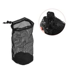 Unique Bargains Nylon Drawstring Cord Lock Closure Mesh Golf Ball Bag Black 1 Pc -Outdoor Sports Series GUEST b210e09e a700 4718 b09d d45ceaac08c1