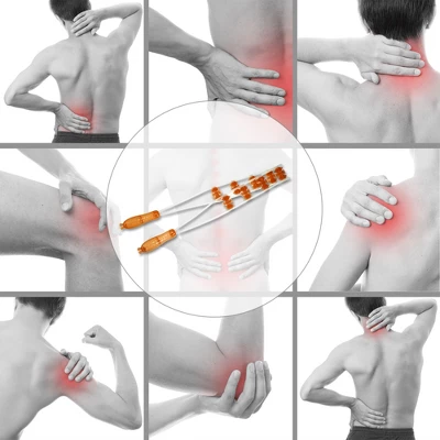 Unique Bargains Multiple Trigger Points For Neck Shoulder PP TPE Handheld Back Massager Orange 1 Pcs 1 Unique Bargains Multiple Trigger Points For Neck Shoulder PP TPE Handheld Back Massager Orange 1 Pcs