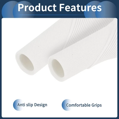 Unique Bargains Bike Handlebar Grips Covers 5.2" White 1 Pair 4 Unique Bargains Bike Handlebar Grips Covers 5.2" White 1 Pair - Image 4