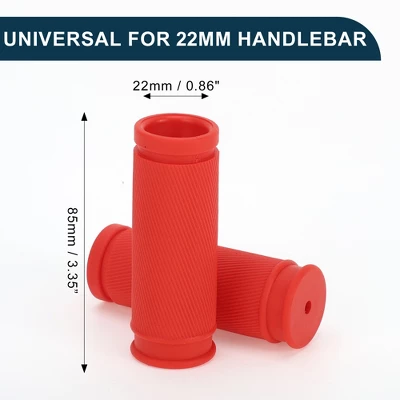 Unique Bargains Bike Handlebar Grips Covers 3.35" Length Red 1 Pair 4 Unique Bargains Bike Handlebar Grips Covers 3.35" Length Red 1 Pair - Image 4