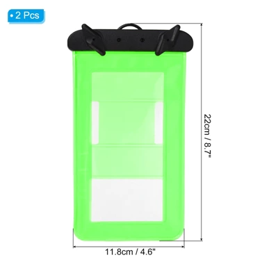 Unique Bargains Universal Waterproof Beach Swimming Pool Phone Cover Dry Bag 2 Pcs 1 Unique Bargains Universal Waterproof Beach Swimming Pool Phone Cover Dry Bag 2 Pcs