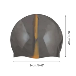 Unique Bargains Silicone Flat Swimming Cap Gray 1 Pc -Outdoor Sports Series GUEST b43d6a39 f7e1 489d a7a9 781750aaff26