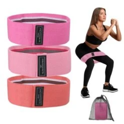Unique Bargains Elastic Non-Slip Exercise Loops With Bag And Instruction Booty Resistance Bands 3 Pcs -Outdoor Sports Series GUEST b4819542 e578 4363 bb35 ed9d47e89d00