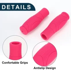 Unique Bargains Bike Handlebar Grips Covers 4.92" Pink 1 Pair -Outdoor Sports Series GUEST b53f0cc2 5a79 4b8a 9956 a41451bffc9a