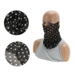 Unique Bargains Polka Dots Earloop Neck Gaiter 1 Pc -Outdoor Sports Series GUEST b5488f24 12a3 42bd 92b0 70a171c802da