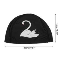 Unique Bargains Knitted PU Elastic Swans Pattern Swim Cap 1 Pc -Outdoor Sports Series GUEST b55de9e1 4693 41f6 a457 47ba7bc7d6a2