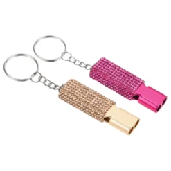 Unique Bargains Outdoor Camping Hiking Fishing Rescue Signaling Alloy Keychain Whistles 2 Pcs -Outdoor Sports Series GUEST b57b2351 2bef 4d11 9ed6 d902fe76e445