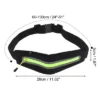 Unique Bargains Single Pocket Running Waist Pack 1 Pc