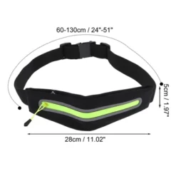 Unique Bargains Single Pocket Running Waist Pack 1 Pc