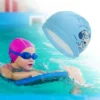Unique Bargains Kid's PU Whale Pattern Swim Cap 1 Pc
