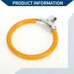 Unique Bargains Bicycle Lock Portable Ring Cable Anti-Theft Bike Lock Mini Ring Lock Orange -Outdoor Sports Series GUEST b92c623e 831b 4f8a affd 87046616c772