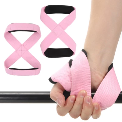 Unique Bargains Cotton SBR Sponge Pads Figure Lifting Straps 2 Pcs Light Pink M 2 Unique Bargains Cotton SBR Sponge Pads Figure Lifting Straps 2 Pcs Light Pink M - Image 2