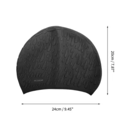 Unique Bargains Silicone Waterproof Water Drops Embossed Swim Cap 1 Pc -Outdoor Sports Series GUEST bac54e32 8f35 409c 8b02 045ddafc5093