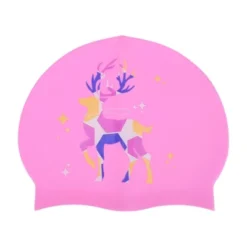 Unique Bargains Silicone Sika Deer Pattern Waterproof Swim Cap 1 Pc -Outdoor Sports Series GUEST bb3b78b1 cff0 4d9f 860b 3961eacff104