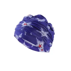 Unique Bargains Elasticity Large Stars Pattern Swim Cap 5.91"x9.25" 1 Pc -Outdoor Sports Series GUEST bb536142 b11a 4ae5 9e14 6afa6aaf301a