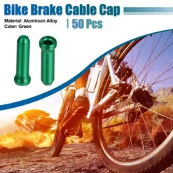 Unique Bargains Bike Brake Cable Cap Green 50 Pcs -Outdoor Sports Series GUEST bbe02e97 568c 41cd bca6 b7604fad2b55