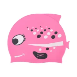 Unique Bargains Kid's Silicone Polka Dot Fish Swim Cap 1 Pc -Outdoor Sports Series GUEST bc79579d e017 4e70 9a9e d39d224d5488