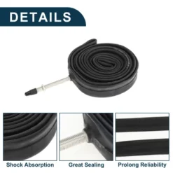 Unique Bargains Bike MTB Cycling Inner Tire 700x23/25C Inch Durable 60mm Long French Type 1 Pcs -Outdoor Sports Series GUEST bcb56754 8574 4c98 8559 8b968ea3d79a