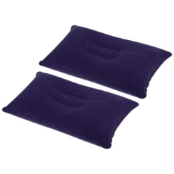 Unique Bargains Neck Support For Hiking Travel Flocked Inflatable Camping Pillows 2 Pcs 15" X 9.5" -Outdoor Sports Series GUEST bcd4c8ad bd37 4cc7 8b85 1a65ffb8773e