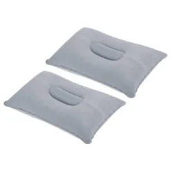 Unique Bargains Neck Support For Hiking Travel Flocked Inflatable Camping Pillows 2 Pcs 13.6" X 8.7" -Outdoor Sports Series GUEST bd098e50 459b 4501 b032 4c333b2a31c4