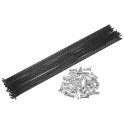 Unique Bargains 14G Bicycle Carbon Steel Spoke With Nipples Black 36 Pcs -Outdoor Sports Series GUEST bd3aafb0 4ff3 4970 ab4b d3e46ea4c72f