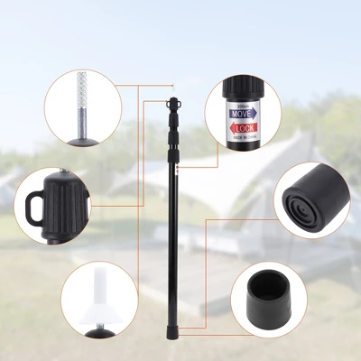 Unique Bargains Adjustable Camping Tarp Poles With Four Adjustable Length 2 Unique Bargains Adjustable Camping Tarp Poles With Four Adjustable Length - Image 2