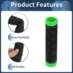 Unique Bargains Bike Handlebar Grips Covers 5.12" Black 1 Pair -Outdoor Sports Series GUEST bd6bc9ee dfec 4e57 82b8 3e81cb2de3e1
