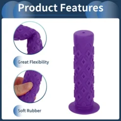 Unique Bargains Bike Handlebar Grips Covers 4.72" Length Purple 1 Pair -Outdoor Sports Series GUEST bdaaf05f c78f 4d59 a0ee 00bc9e4a0e4a