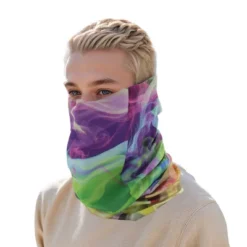 Unique Bargains Sunscreen Face Scarf Mask Purple Green 1 Pc -Outdoor Sports Series GUEST be4c4083 843e 4b19 a08a ad275ed4ee88